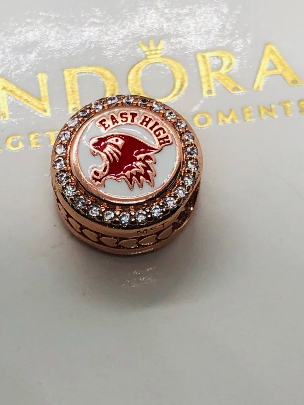 Pandora EAST HIGH charm High School Musical Charm rose gold